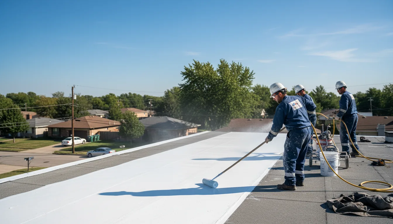 Commercial roof coating in Midway, PA near me